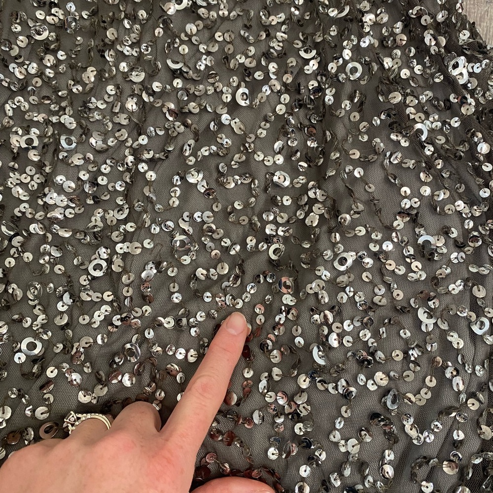 Adrianna Papell full length sequin dress | size 20W - Picture 9 of 12